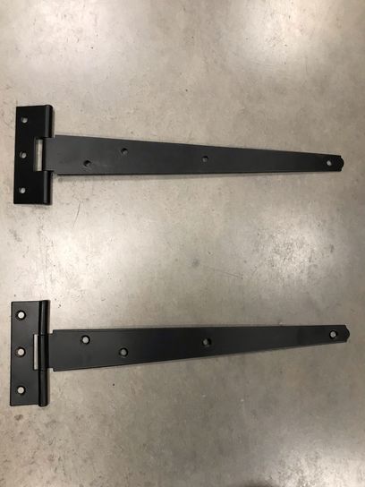 8" BLACK JAP LIGHT TEE HINGE