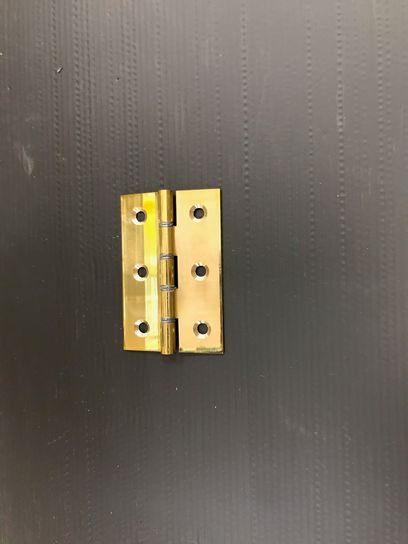 4" POLISHED BRASS DSW BUTT HINGE