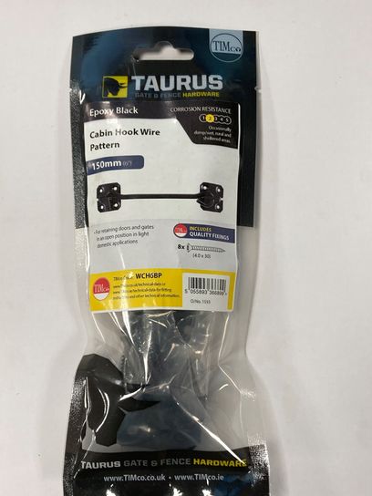 152MM BLACK JAP CABIN HOOK