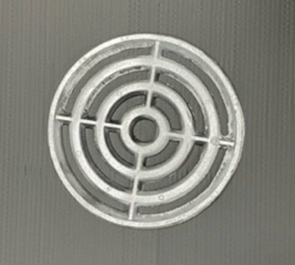 125MM ROUND ALLOY GRATE