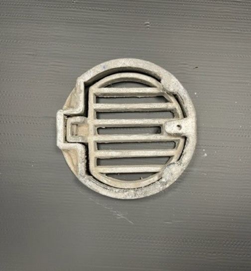 140MM ROUND ALLOY HINGED & LOCKING GRATE