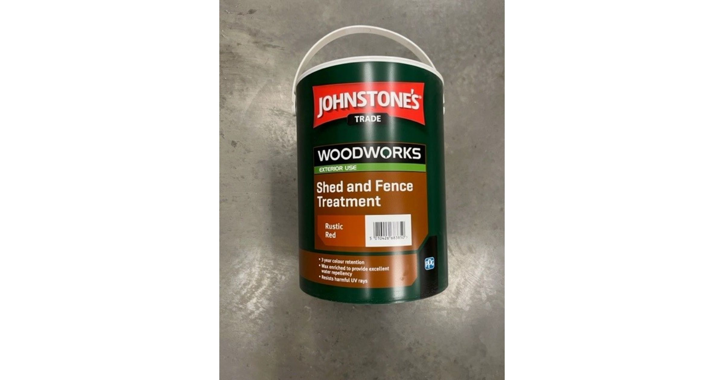 5L JOHNSTONES WOODWORKS SHED & FENCE TREATMENT (RUSTIC RED)