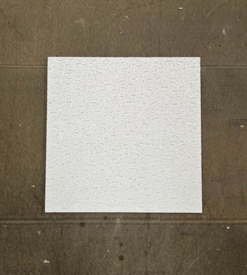 SINGLE 600 X 600MM 958 TATRA WHITE FISSURED SQ E CEILING TILES EACH (16/BOX)