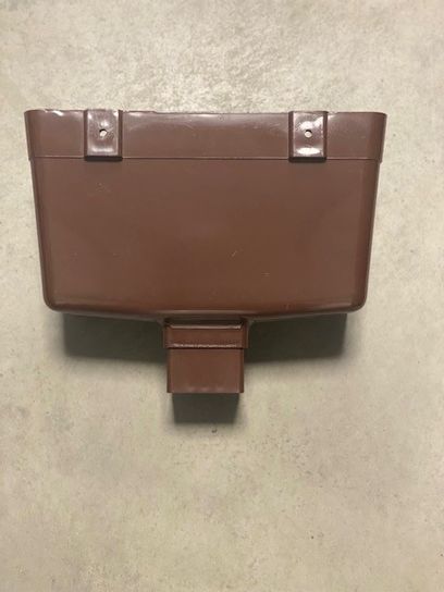 BR311BR BROWN SQUARE RAINWATER HEAD