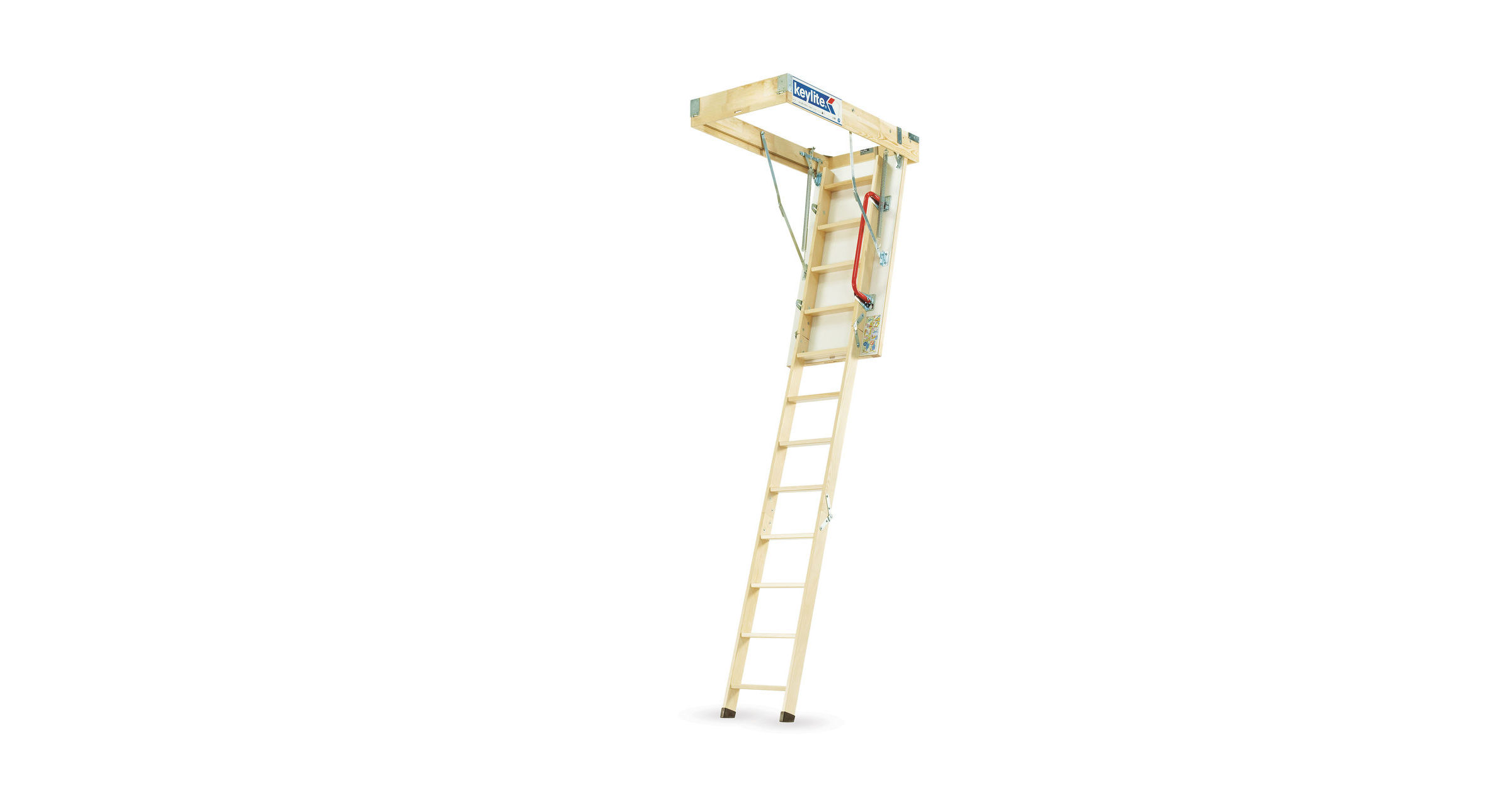 KYL05 KEYLITE LOFT LADDER 3 SECTION 2.8M DROP 600 X 1200MM