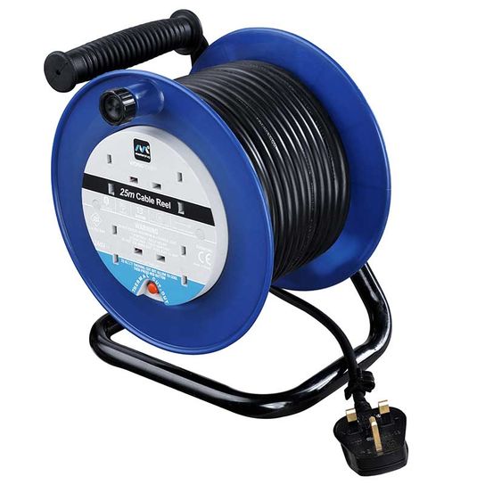 25M EXTENSION OPEN REEL 4 GANG 13A 240V (LDCC2513/4BL-MP)