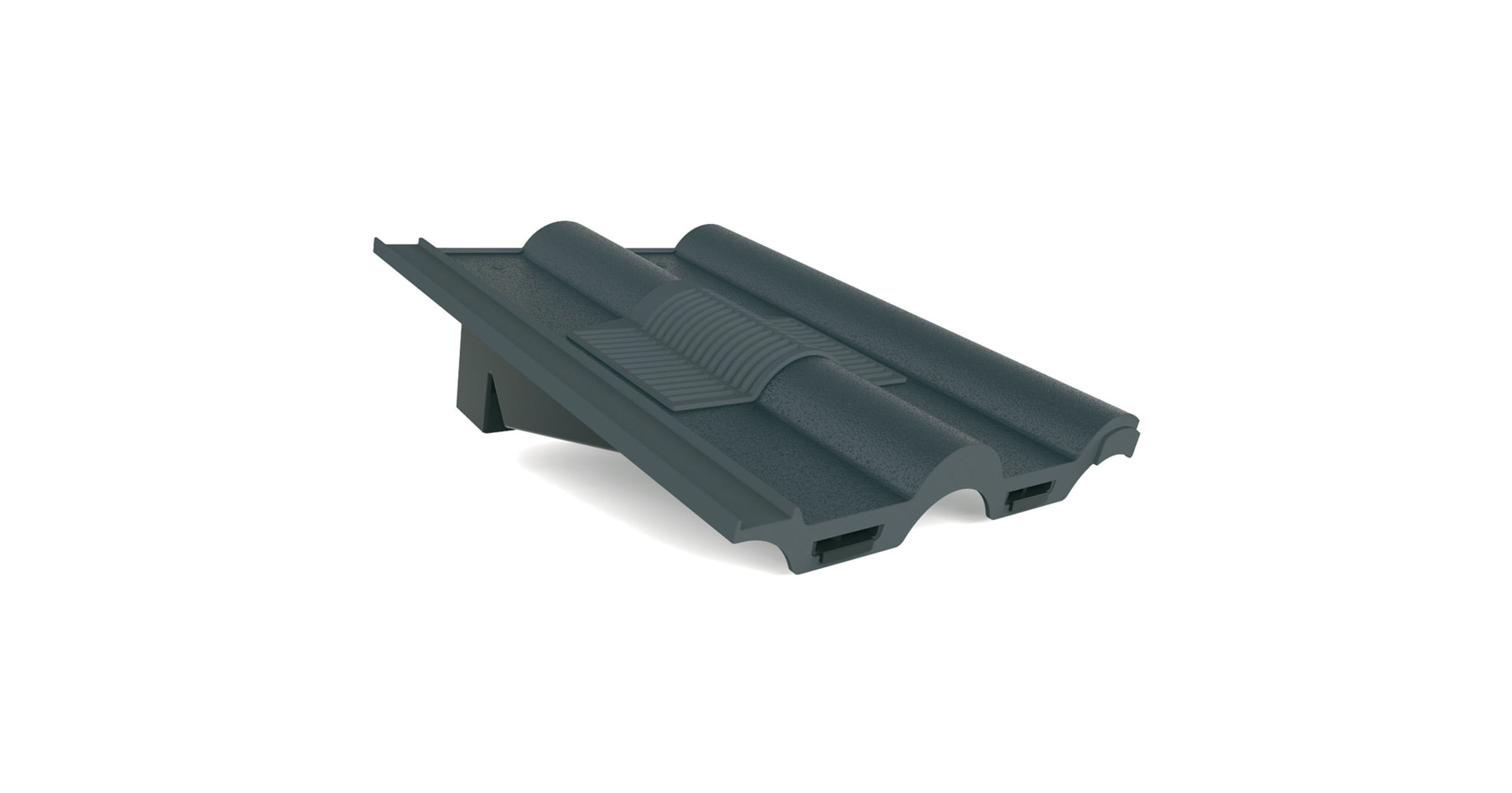 GREY PLASTIC DOUBLE ROMAN TILE VENT RTV-DRGR