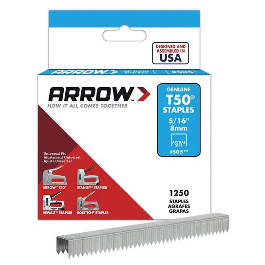 T50 ARROW 8MM STAPLES (1250/BOX)