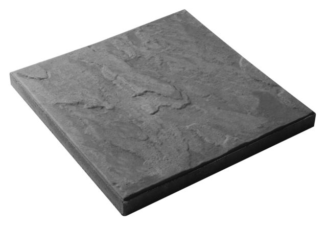 600 X 600 X 40MM CHARCOAL RIVEN SQUARE EDGE  PAVING (23/PACK)