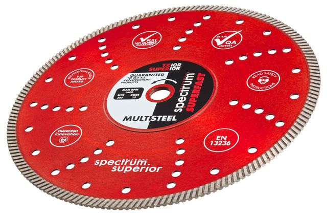 OX RED TX10R  SUPERIOR TURBO DIAMOND BLADE MULTI STEEL 115/22.23MM
