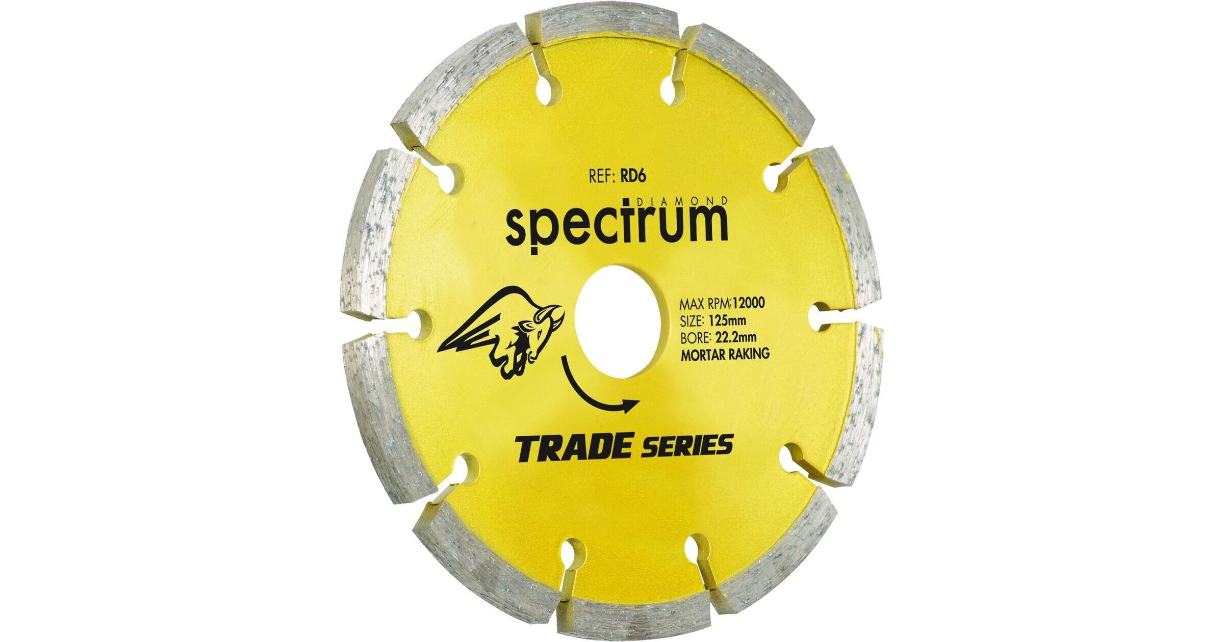 OX RD6 115MM DIAMOND MORTAR RAKE