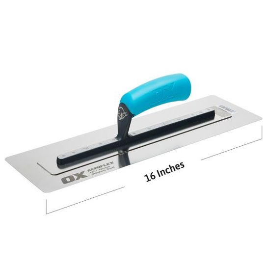 OX P532516 PRO SEMI FLEX S/STEEL TROWEL 405 X 125MM / 16"