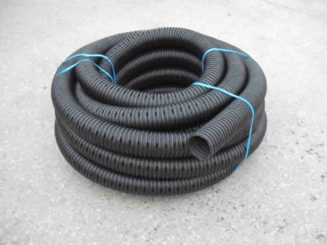 100MM X 25M PERFORATED PLASTIC LAND DRAIN