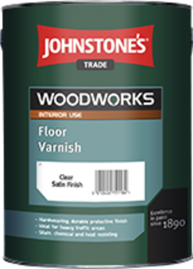 2.5L JOHNSTONES WOODWORKS INTERIOR FLOOR VARNISH (CLEAR GLOSS)