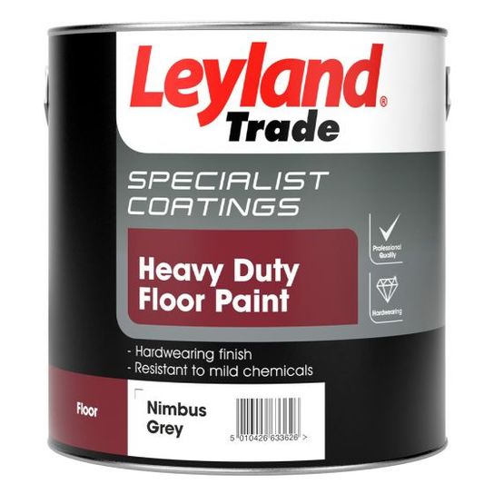 5L LEYLAND TRADE HEAVY DUTY FLOOR PAINT (NIMBUS GREY)