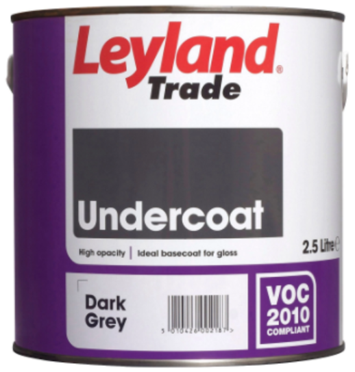 2.5L LEYLAND TRADE WOOD & METAL UNDERCOAT DARK GREY
