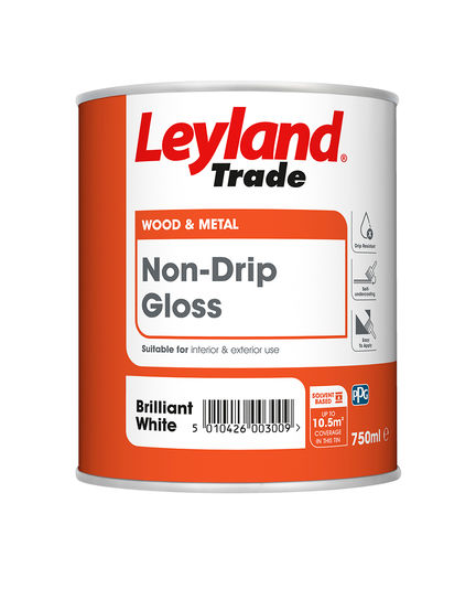 0.75L LEYLAND TRADE NON DRIP GLOSS (BRILLIANT WHITE)