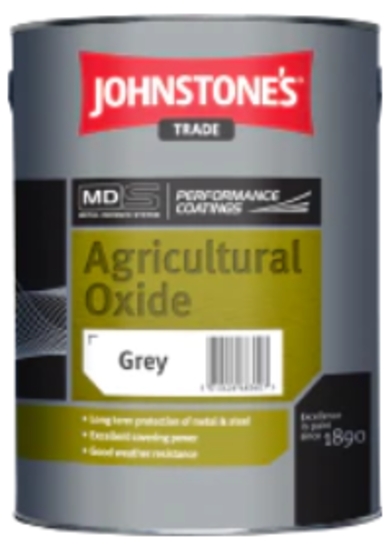 5L JOHNSTONES PERFORMANCE COATINGS AGRICULTURAL OXIDE (GREY)