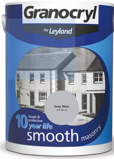 5L GRANOCRYL SMOOTH MASONRY PAINT (GREY SKIES)