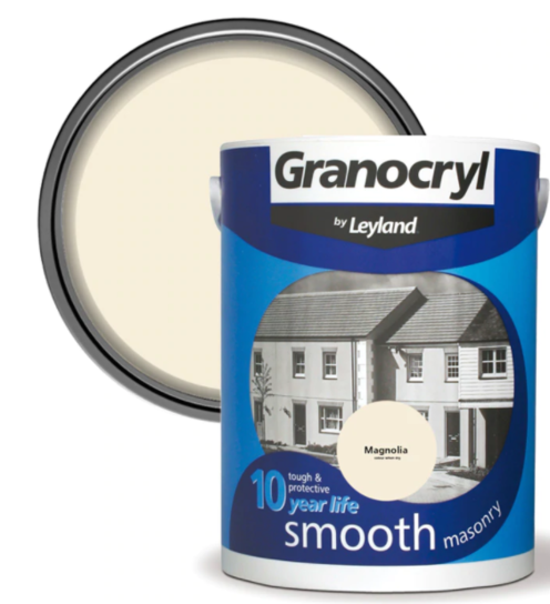 5L GRANOCRYL SMOOTH MASONRY PAINT (MAGNOLIA)