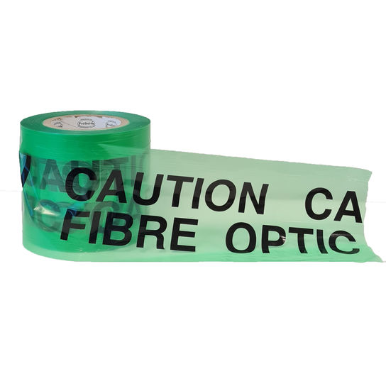 FIBRE OPTIC U/GROUND WARN TAPE 150MM X 365M GREEN