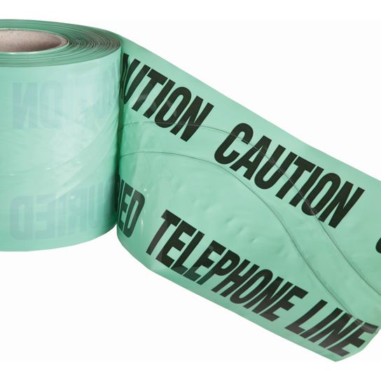 TELEPHONE CABLE   DETECTABLE U/GROUND WARNING TAPE 150MM X 100M