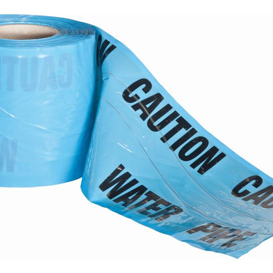 WATER PIPE  DETECTABLE U/GROUND WARNING TAPE 150MM X 100M