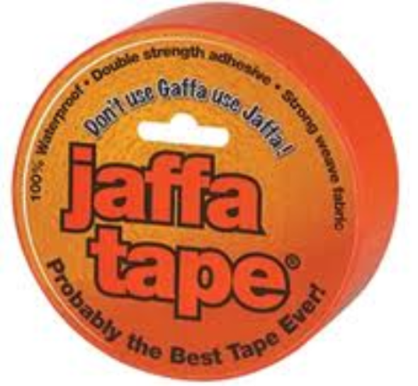 50MM X 25MTR ORANGE EXTREME TACK DUCT TAPE