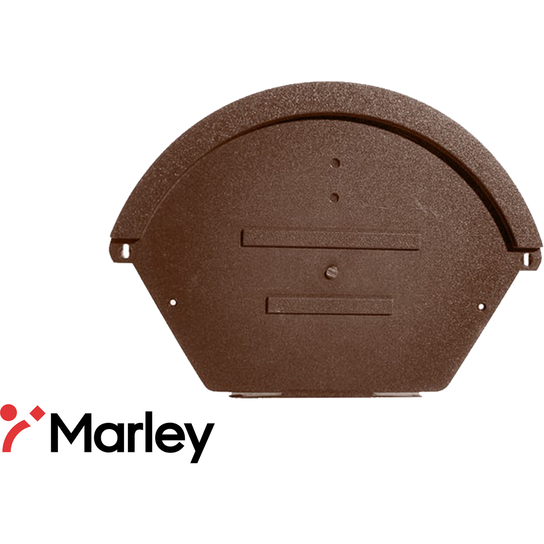 MARLEY BROWN SEGMENTAL RIDGE END CAP
