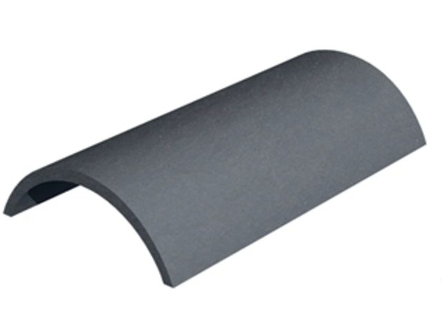 MARLEY SEGMENTAL RIDGE SMOOTH GREY 457MM LONG