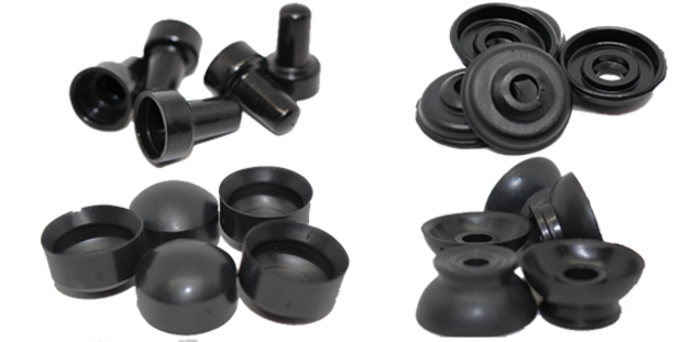 M8 BLACK PLASTIC TOP HATS
