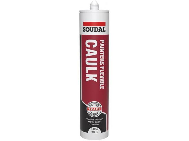 SOUDAL PAINTERS FLEXIBLE CAULK 290ML (WHITE)