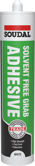 SOUDAL SOLVENT FREE GRAB ADHESIVE 290ML (WHITE)