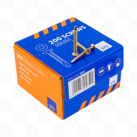 TORX HEAD 38MM NO MORE PLY SCREWS 200/BOX