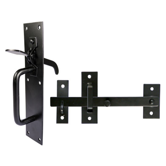 SLMBP 205 X 45MM BLACK MEDIUM SUFFOLK LATCH