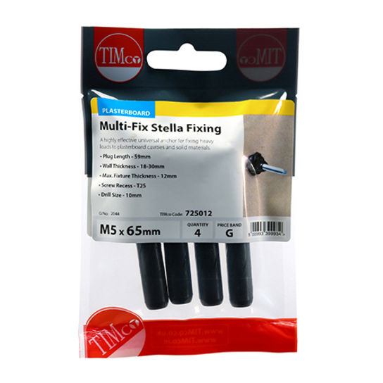 M5 X 65 MUTLI-FIX STELLA FIXING BLACK (4)
