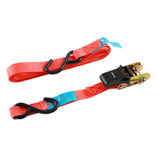 5M X 25MM VETO S HOOK RATCHET STRAPS STD (2)