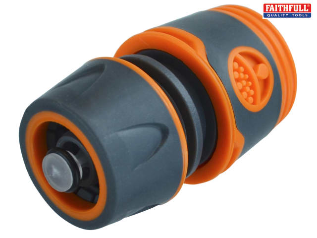 FAITHFULL HOSE FITTING W/STOP TAP CONNECTOR FAIHOSEWCBUL