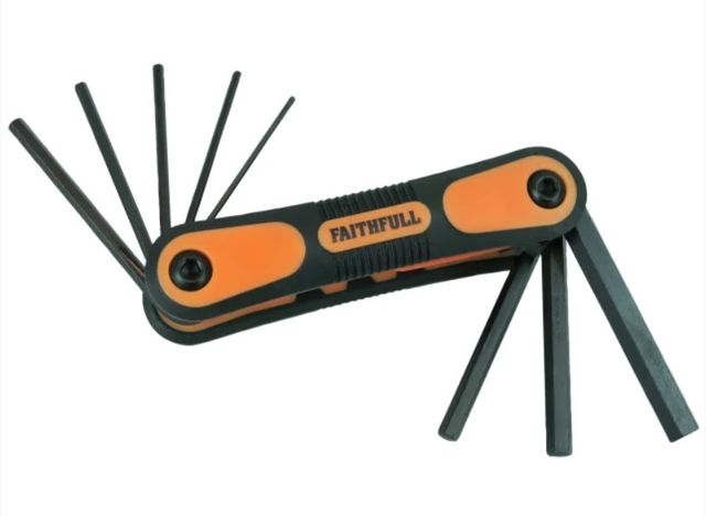 FAITHFULL METRIC FOLDING HEXAGON KEY SET 8 PIECE