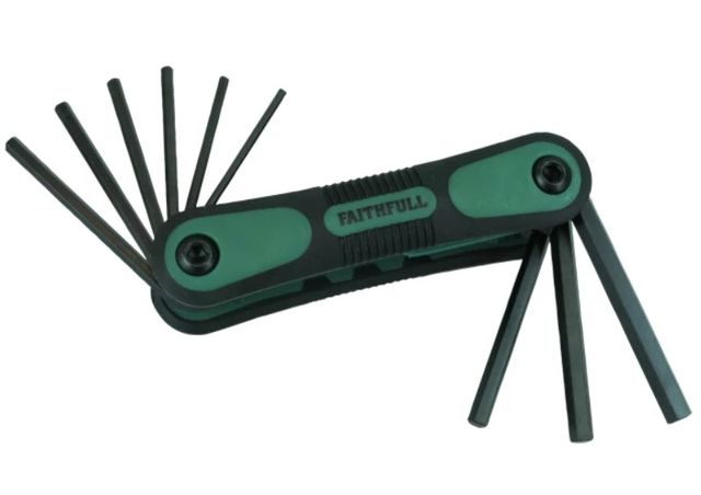 FAITHFULL IMPERIAL FOLDING HEXAGON KEY SET 9 PIECE