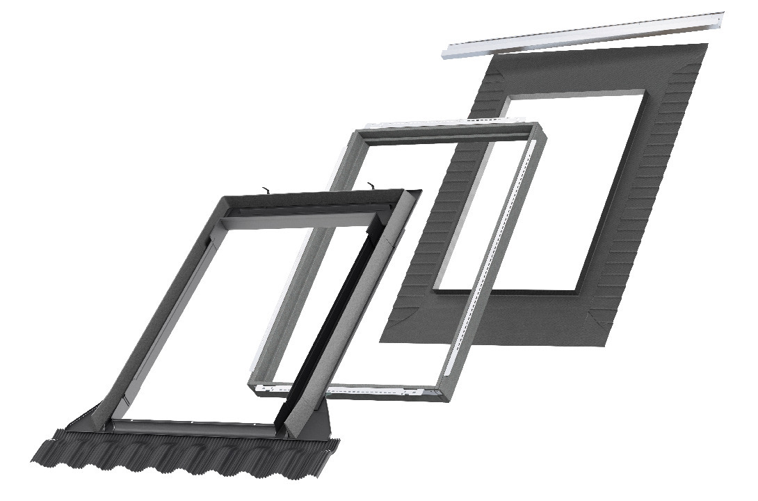 VELUX  PRO+ EDW CK04 2000 TILE FLASHING NEW  INC INSULATION COLLAR & UNDERFELT COLLAR