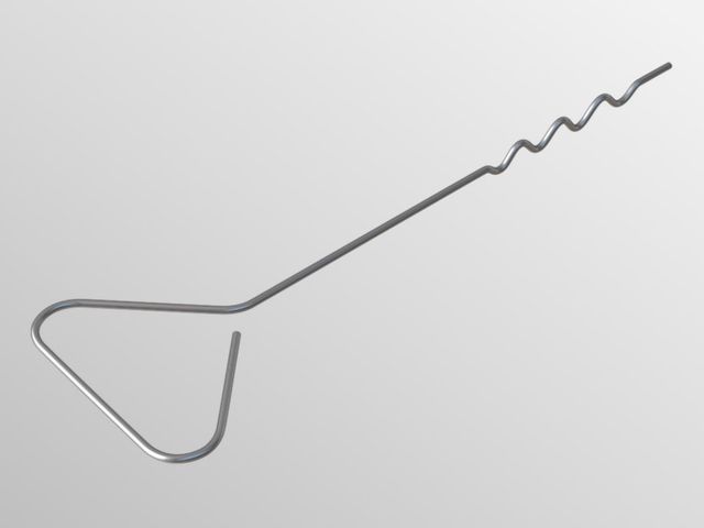 300MM S/STEEL WAVEY TAIL TIE (250)