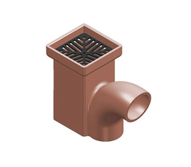 169 SQ TOP GULLY 100MM OUTLET INC CAST IRON GRATE  KSG2/1 WT