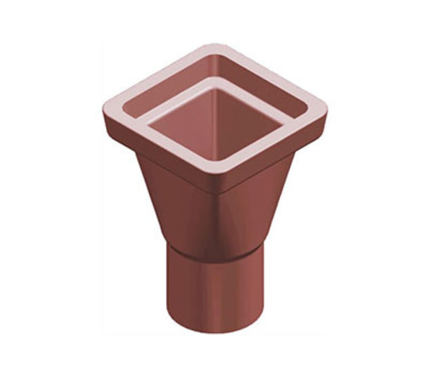 150 X 150MM THINWALL CLAY SQUARE HOPPER WT (S/SLEEVE)