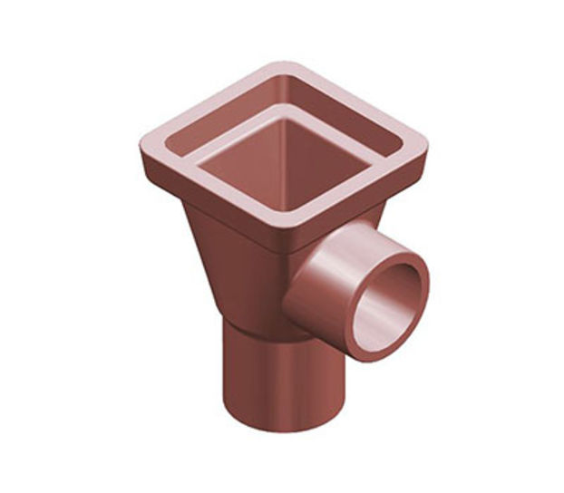 150 X 150MM THINWALL CLAY SQUARE BACK INLET HOPPER  WT (S/SLEEVE)