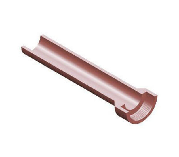 100MM TRADITIONAL SOCKETED CHANNEL PIPE 600MM LONG WT