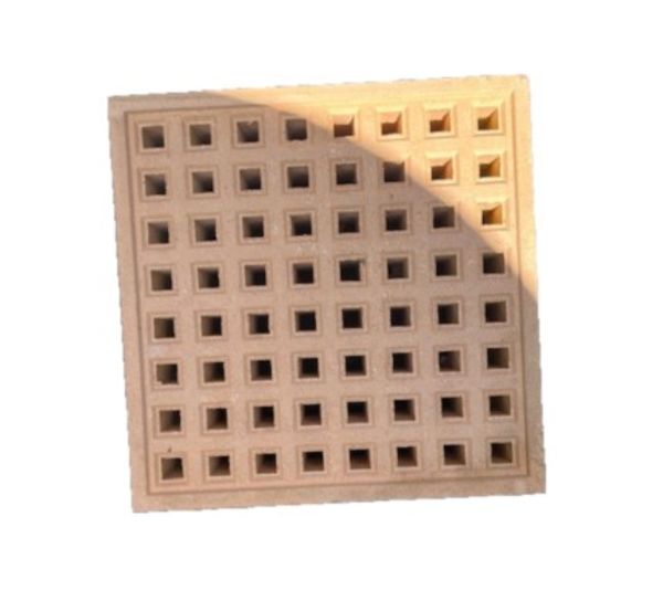215 X 215MM (9" X 9") BUFF SQUARE HOLE AIRBRICK