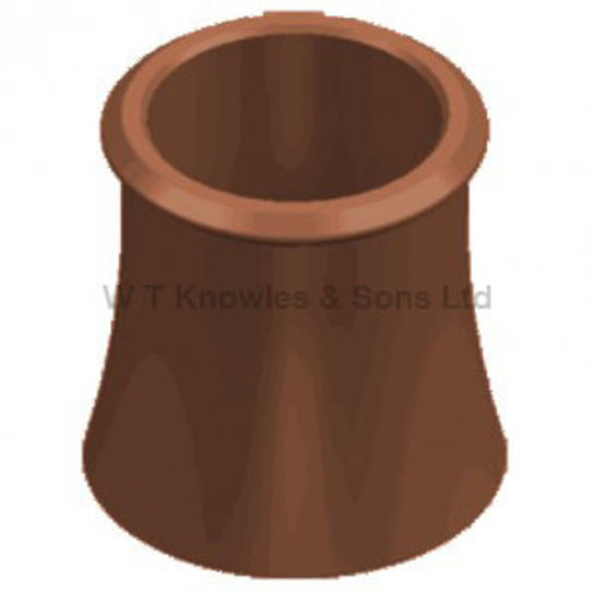 600MM (24") RED ROLL TOP CHIMNEY POT WT