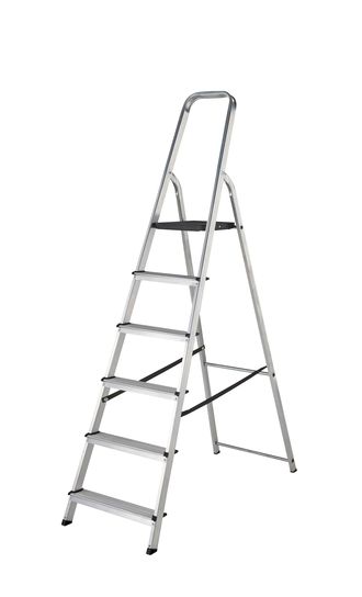 WERNER HIGH HANDRAIL STEPLADDER 6 TREAD DIY PRODUCT  MAX LOAD 150KG